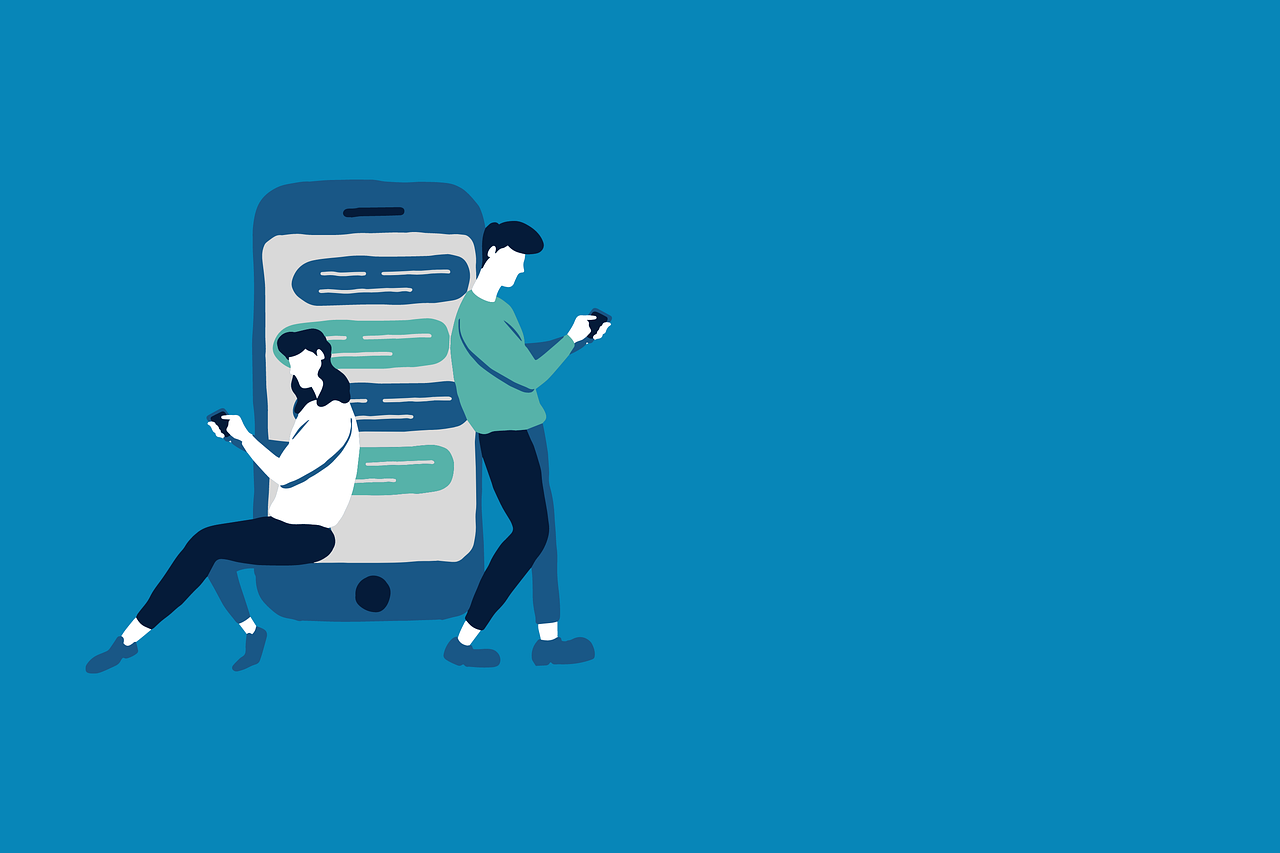 mobile phone, messages, couple, telework, screen, phone, sms, communication, chat, digital, people, boy, girl, app, application, marketing, concept, sms, sms, sms, sms, sms